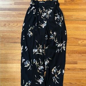 a new day Black Floral Wide Leg Pants